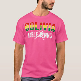 Trotse Bolivia Tafeltennis liefhebbers Jersey Boli T-shirt