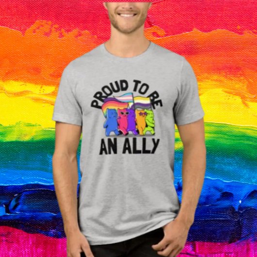 Trotse Bondgenoot van de Beren Tri-Blend Shirt
