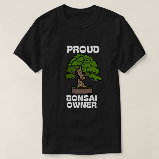 TROTSE BONSAI-EIGENAAR T-SHIRT (Design voorkant)