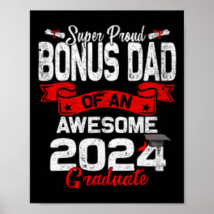 Trotse bonusvader van een 2024 Afstuderen 24 Afstu Poster