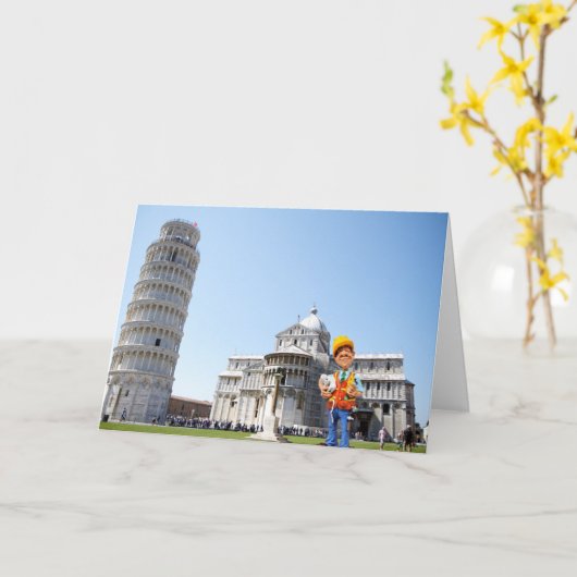 trotse bouwer kaart (Gele Bloem)