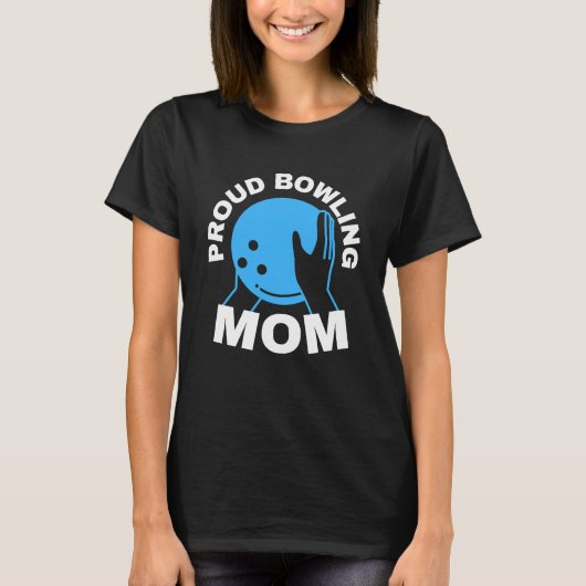 Trotse bowlingmama t-shirt (Voorkant)