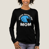 Trotse bowlingmama Tri-Blend shirt (Voorkant)