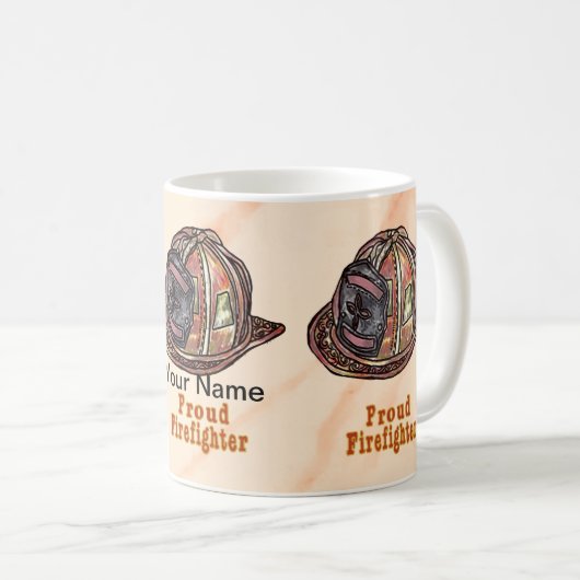 Trotse brandweer mokken (Voorkant rechts)