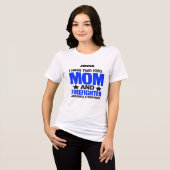 Trotse brandweermom Tri-Blend shirt (Voorkant volledig)