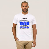 Trotse brandweervader t-shirt (Voorkant volledig)