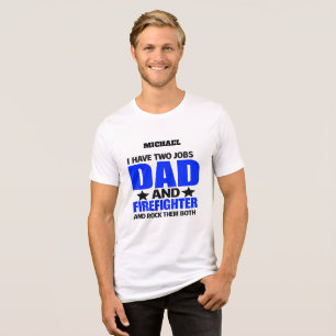 Trotse brandweervader Tri-Blend shirt