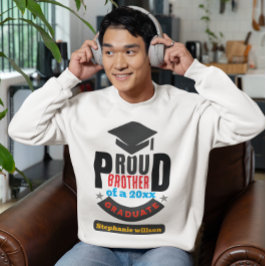 Trotse broeder van de afstuderen familie trui