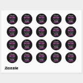 Trotse Broer Fibromyalgie Warrior Awareness Ribbo Ronde Sticker (Vel)