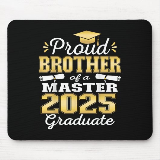Trotse Broer Van 2025 Cl Master Afgestudeerde Fami Muismat (Voorkant)