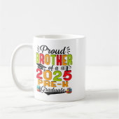 Trotse broer van 2025 Pre-k Afstuderen Vaderdag Koffiemok (Links)