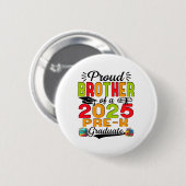 Trotse broer van 2025 Pre-k Afstuderen Vaderdag Ronde Button 5,7 Cm (Voorkant /achterkant)