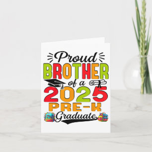 Trotse Broer Van Afgestudeerde Pre-k 2025 Vaderdag Kaart