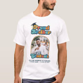 Trotse Broer van de afstuderen foto groovy retro T-shirt (Voorkant)