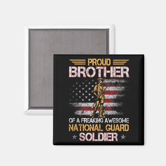 Trotse broer van de Nationale Garde Soldaat Vetera Magneet