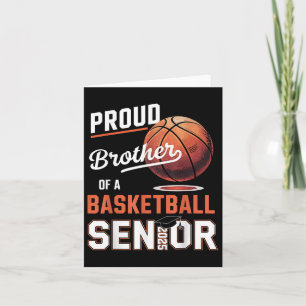 Trotse broer van een 2025 senior Afstuderen basket Kaart