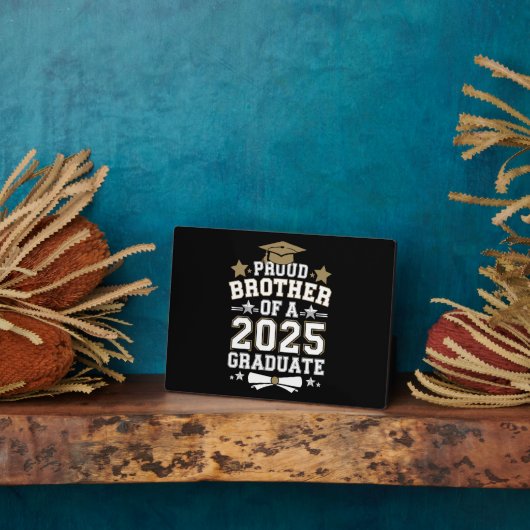 Trotse Broer Van Een Afgestudeerde In 2025 Familie Fotoplaat (Zijkant)