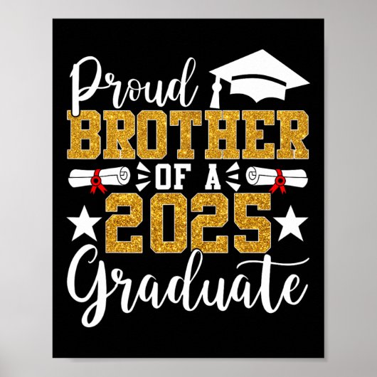 Trotse broer van een Afstuderen Brother Graduatio  Poster (Voorkant)