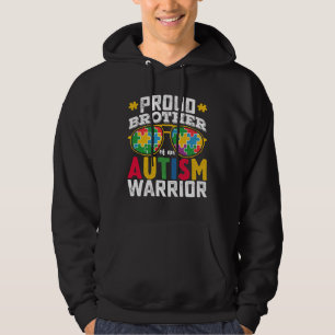 Trotse broer van een autisme krijger familie hoodie