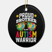 Trotse broer van een autisme krijger familie keramisch ornament (Links)