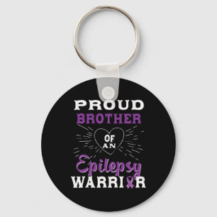 Trotse broer van een Epilepsie Warrior Awareness 1 Sleutelhanger