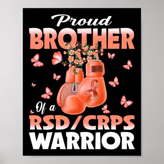 Trotse Broer Van Een Rsd Crps Strijder Bewustzijn Poster (Voorkant)