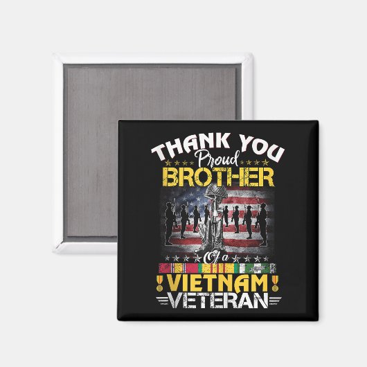 Trotse broer van een Vietnam veteraan - dank je we Magneet (Voorkant / Achterkant)