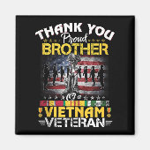 Trotse broer van een Vietnam veteraan - dank je we Magneet (Voorkant)