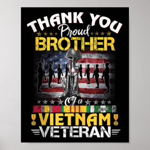 Trotse broer van een Vietnam veteraan - dank je we Poster