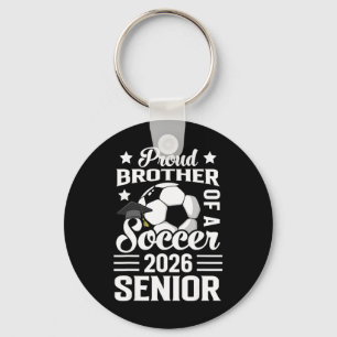 Trotse broer van een voetbal senior 2026 afstudere sleutelhanger