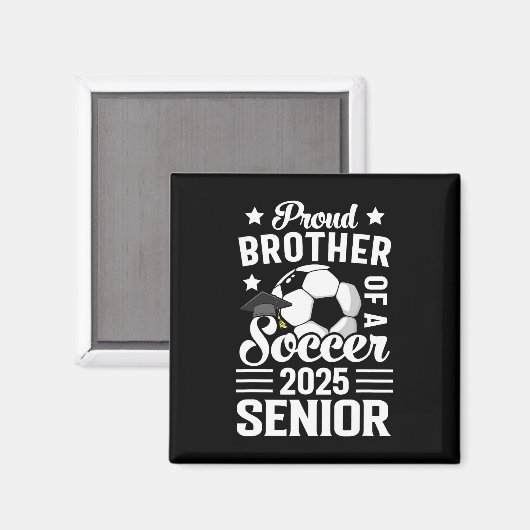 Trotse broer van een voetbalsenior CL van 2025 gra Magneet (Voorkant / Achterkant)
