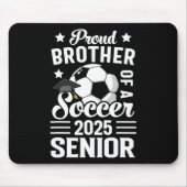 Trotse broer van een voetbalsenior CL van 2025 gra Muismat (Voorkant)