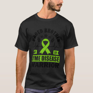 Trotse broer van een ziekte van Lyme krijger door T-shirt