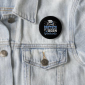 Trotse broertje van 2024 Afstuderen Geweldige fami Ronde Button 5,7 Cm (In situ)