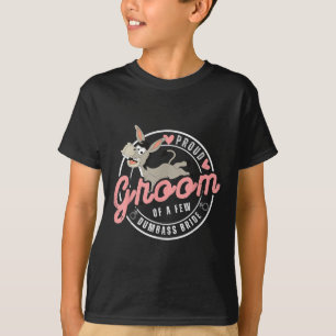 Trotse bruidegom van een paar domme bruid grappige t-shirt
