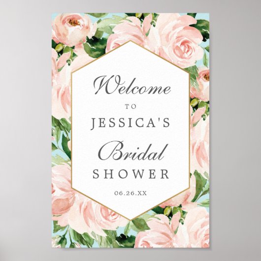 Trotse Bruiloft Bridal Shower Welkomstbord Poster (Voorkant)