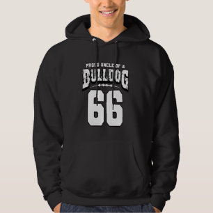 Trotse Bulldog Football Uncle of Player 66 Hoodie