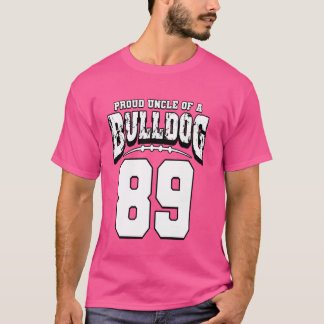 Trotse Bulldog Football Uncle of Player 89 T-shirt