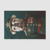 Trotse Bulldog, Militair Uniform CF2 Decoupage Tissuepapier (Voorkant)