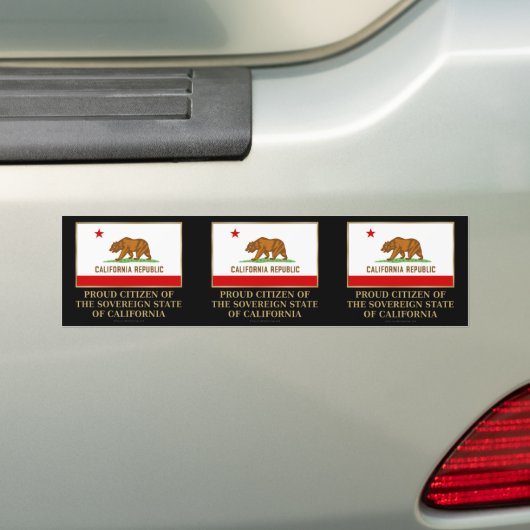 Trotse burger van Californië Bumpersticker (Op auto)