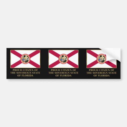 Trotse burger van Florida Bumpersticker (Voorkant)