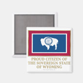 Trotse burger van Wyoming Magneet (Voorkant / Achterkant)