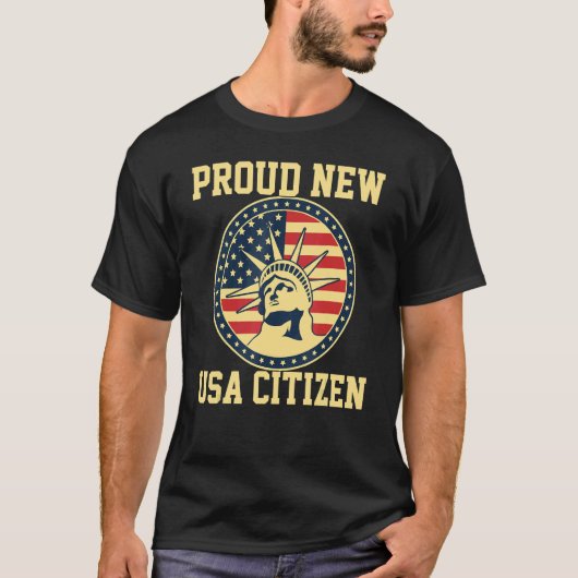 Trotse Burgers US Amerikaans Nieuw Burgerschap USA T-shirt (Voorkant)