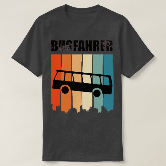 trotse bus met chauffeur t-shirt (Design voorkant)