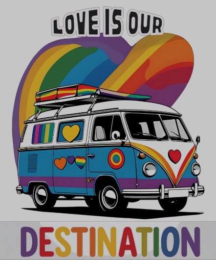 Trotse camper – Rainbow RV Pride T-shirt (Hem)