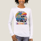 Trotse camper – Rainbow RV Pride T-shirt (Voorkant volledig)