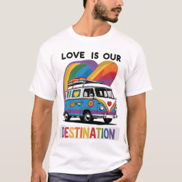 Trotse camper – Rainbow RV Pride T-shirt