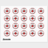 Trotse Canadese Auto Worker Maple Leaf Canada Ronde Sticker (Vel)