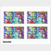 TROTSE CANADESE ESDOORN RECHTHOEKIGE STICKER (Vel)