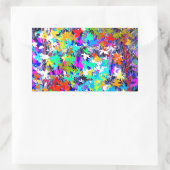 TROTSE CANADESE ESDOORN RECHTHOEKIGE STICKER (Tas)